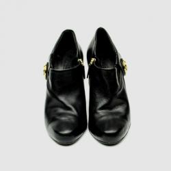 مملوكة مسبقًا Gucci Black Leather 'Hysteria' Booties Size 37