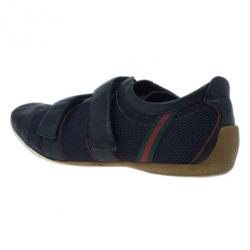 Pre Owned Gucci Black Mesh Velcro Sneakers Size 43.5