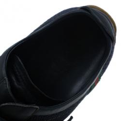 Pre Owned Gucci Black Mesh Velcro Sneakers Size 43.5