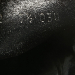 Pre Owned Gucci Black GG Coated Canvas and Leather Slip On Sneakers Size 41.5