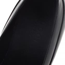 Pre Owned حذاء لوفرز غوتشي جلد أسود لامع مقاس 40