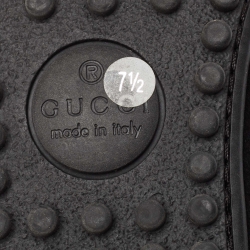 مملوكة مسبقًا Gucci Black Suede Web Low Top Loafers Size 41.5