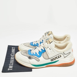 Gucci Multicolor Leather and Mesh Ultrapace Sneakers Size 46.5