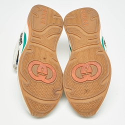 Gucci Multicolor Leather and Mesh Ultrapace Sneakers Size 46.5