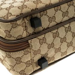 Gucci Brown/Beige GG Canvas Briefcase