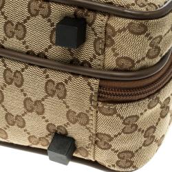 Gucci Brown/Beige GG Canvas Briefcase