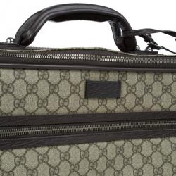 Gucci Beige GG Coated Canvas Boston Travel Bag