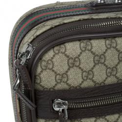 Gucci Beige GG Coated Canvas Boston Travel Bag