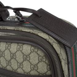 Gucci Beige GG Coated Canvas Boston Travel Bag