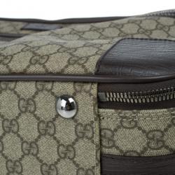 Gucci Beige GG Coated Canvas Boston Travel Bag