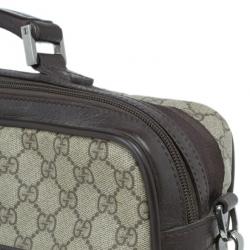 Gucci Brown GG Coated Canvas and Leather Medium Briefcase