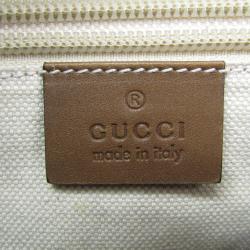 مملوكة مسبقًا Gucci Beige/Brown Diamante Canvas Clutch Bag