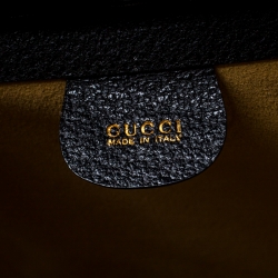 Gucci Black Leather Document Briefcase