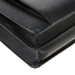 Gucci Black Leather Document Briefcase