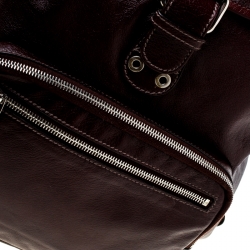 Gucci Burgundy Leather Backpack 