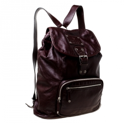 Gucci Burgundy Leather Backpack 
