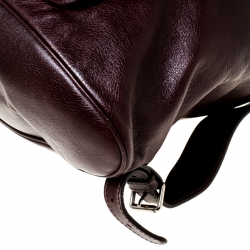 Gucci Burgundy Leather Backpack 
