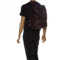Gucci Burgundy Leather Backpack 