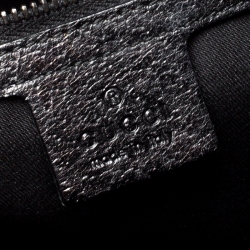 Gucci Black GG Canvas and Leather Web Travel Bag