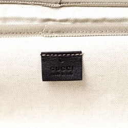 Gucci Beige/Brown Supreme Canvas Four Wheel Carry-On Suitcase