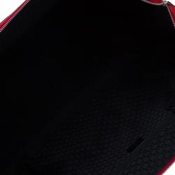 مملوكة مسبقًا Gucci Red Nylon Travel Boston Bag