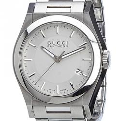 Gucci Silver Stainless Steel Pantheon Men's Wristwatch 35MM