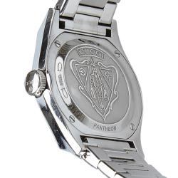 Gucci Silver Stainless Steel Pantheon Men's Wristwatch 35MM