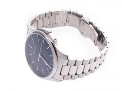 Pre Owned  ساعة يد رجالية غوتشي غي-تايمليس  126.3 ستانلس ستيل كحلية 39 مم  