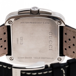 Gucci Black Stainless Steel G Coupe 131.3 Men's Wristwatch 40MM
