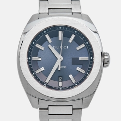 Gucci Blue Stainless Steel GG2570 XL YA142205 Men's Wristwatch 44 mm