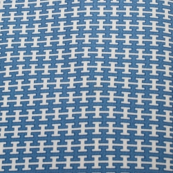 Pre Owned Hermès Blue and White H Print Silk Twill Tie