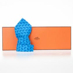 Hermes Signature Horse Logo Print Tie