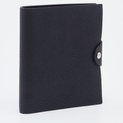 Hermes Black Togo Leather Ulysee PM Agenda Cover