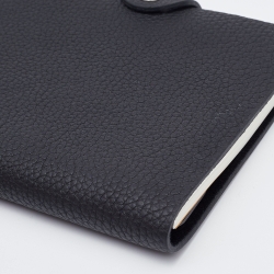 Hermes Black Togo Leather Ulysee PM Agenda Cover