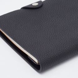 Hermes Black Togo Leather Ulysee PM Agenda Cover