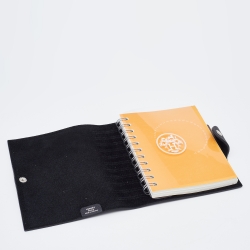 Hermes Black Togo Leather Ulysee PM Agenda Cover
