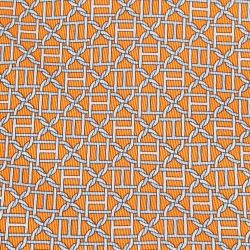مملوكة مسبقًا Hermes Orange Patterned Silk Tie