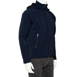 Hermes Navy Blue Synthetic Waterproof Softshell Derby Jacket XL
