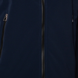 Hermes Navy Blue Synthetic Waterproof Softshell Derby Jacket XL