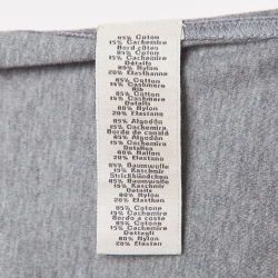 Pre Owned Hermès Grey Velky Lov Embossed Cotton T-Shirt XL