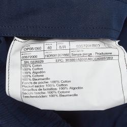 Hermes Navy Blue Poplin Bermuda Shorts M