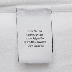 مملوكة مسبقًا Hermes White Cotton Pique Polo T-Shirt S