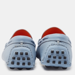 مملوكة مسبقًا Hermès Blue Leather Irving Loafers Size 43.5