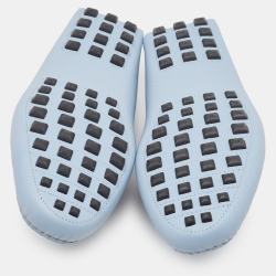 مملوكة مسبقًا Hermès Blue Leather Irving Loafers Size 43.5