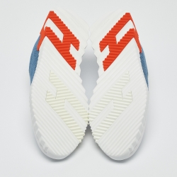 Hermès Blue/White Leather Bouncing Sneakers Size 39
