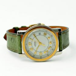 Hermes Unisex SS White Wristwatch 