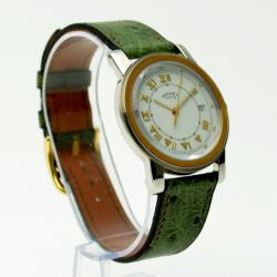 Hermes Unisex SS White Wristwatch 