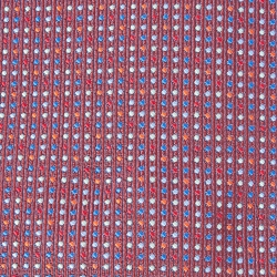 Hermes Burgundy Multicolor Dot Pattern Silk Tie