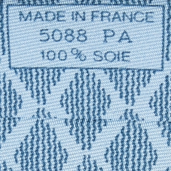 Pre Owned Hermès Blue Wave Print Silk Classic Tie