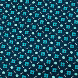 Pre Owned Hermes Blue Floral Printed Silk Tie